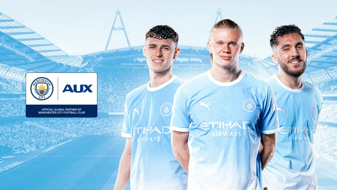 Manchester City players with AUX