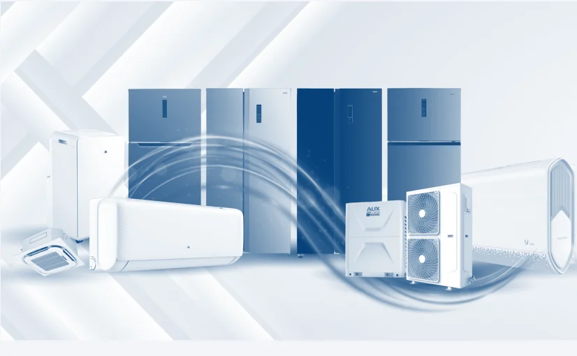 AUX air conditioners, refrigerators, washing machines and commercial units distributed by Kingdom Jewel