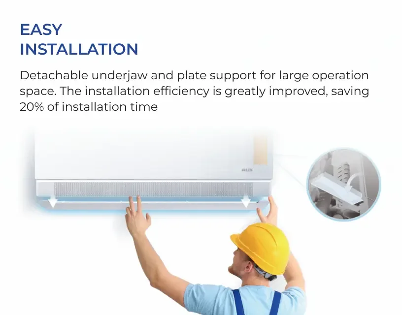 Easy Installation System - Quick, tool-free setup