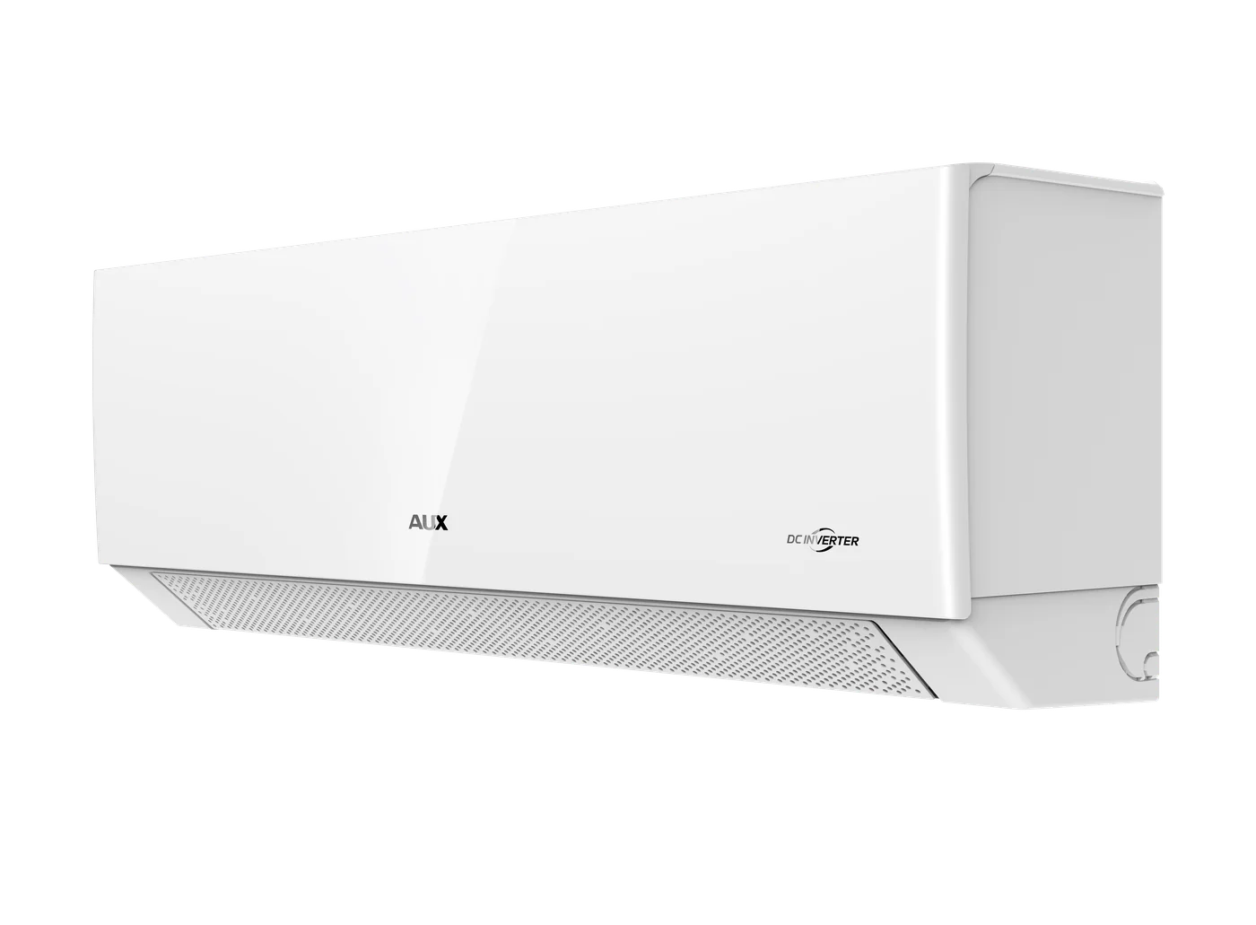 AUX AUXDC series indoor split unit, angled studio view